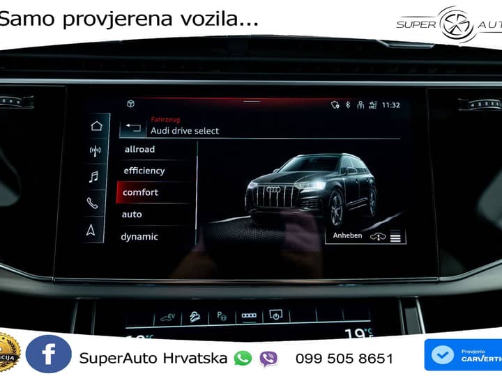 Audi Q7 55 TFSIe quattro tiptronic 2xS line 381 KS, LED+ACC+GR SJED+KAM+VIRT+PDC