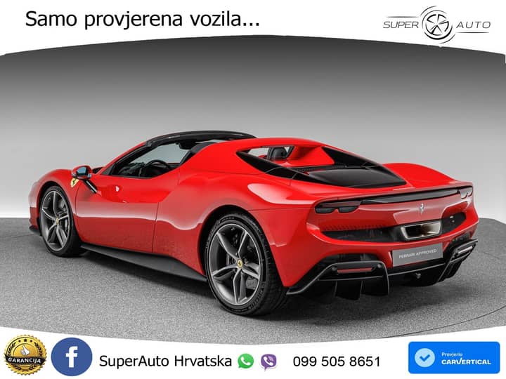 Ferrari 296 GTS 3.0 V6 PHEV Aut. 830 KS, LED+KAM+GR SJED+HEAD+VIRT