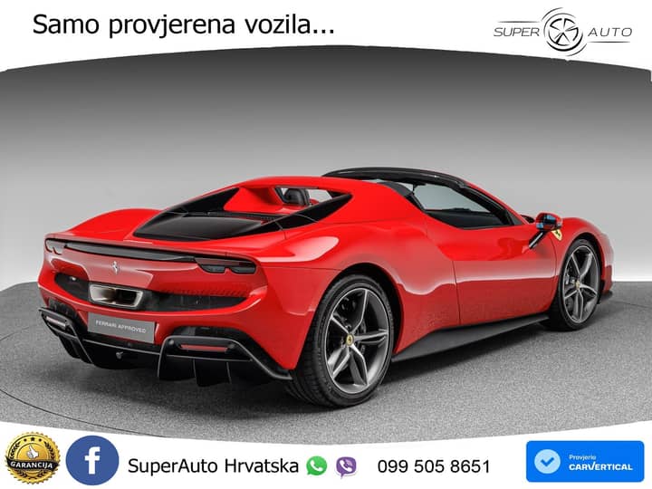 Ferrari 296 GTS 3.0 V6 PHEV Aut. 830 KS, LED+KAM+GR SJED+HEAD+VIRT