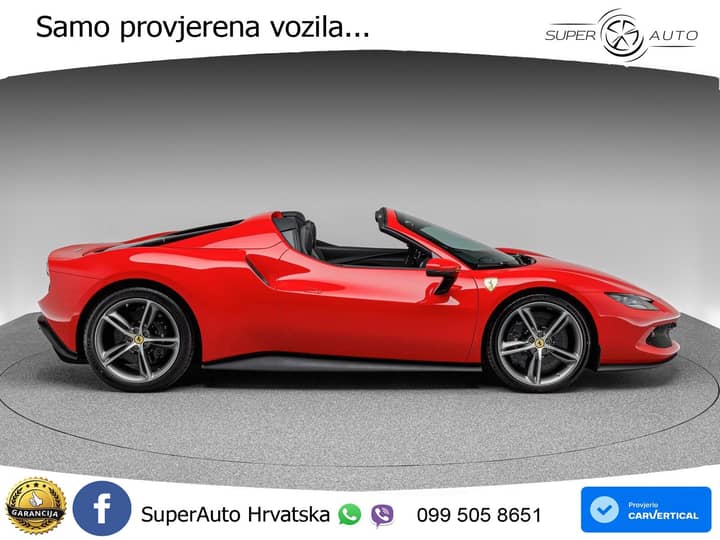 Ferrari 296 GTS 3.0 V6 PHEV Aut. 830 KS, LED+KAM+GR SJED+HEAD+VIRT