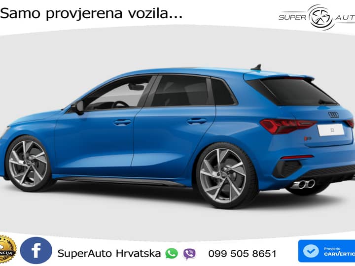 NOVO Audi S3 Sportback 2.0 TFSI quattro 310 KS, Matrix+ACC+GR SJED+PANO