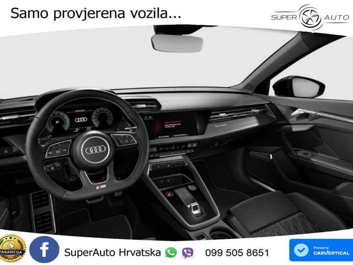 NOVO Audi S3 Sportback 2.0 TFSI quattro 310 KS, Matrix+ACC+GR SJED+PANO