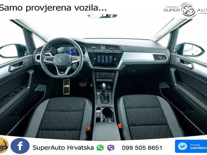 VW Touran 1.5 TSI DSG Comfortline 150 KS, 7-SJED+LED+ACC+GR SJED+VIRT+PDC+ASIST
