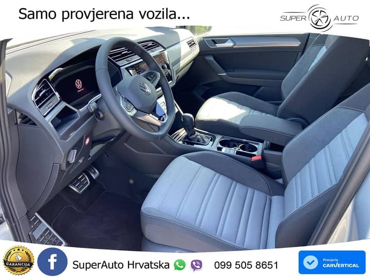 VW Touran 2.0 TDI DSG R-Line 150 KS, 7-SJED+LED+ACC+GR SJED+VIRT+KAM
