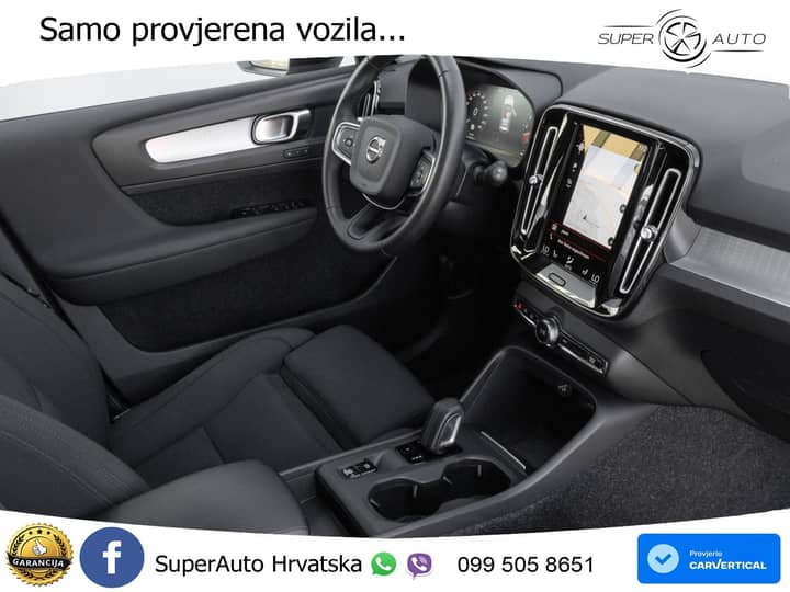 Volvo XC40 1.5 T2 Aut. R Design Recharge 129 KS, ZRAČ+PANO+KAM+GR SJED+KEY+VIRT