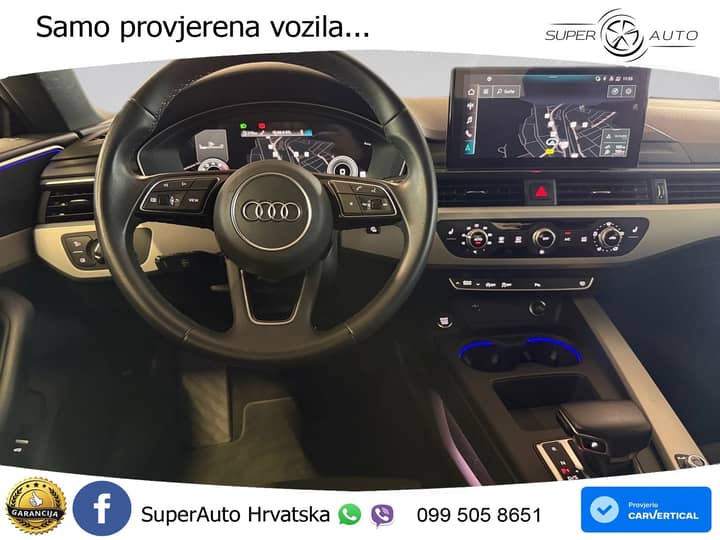 Audi A5 SB 40 TFSI quattro S tronic S line 204 KS, KAM+LED+GR SJED+VIRT+ASIST