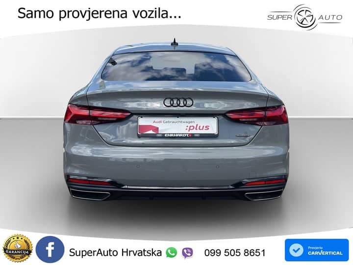 Audi A5 SB 40 TFSI quattro S tronic S line 204 KS, ACC+KAM+GR SJED+HEAD+ASIST