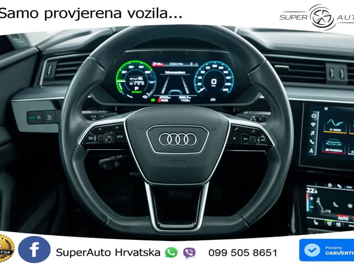 Audi e-tron SB 55 quattro 408 KS, ZRAČNI+GR SJED+VIRT+NAVI