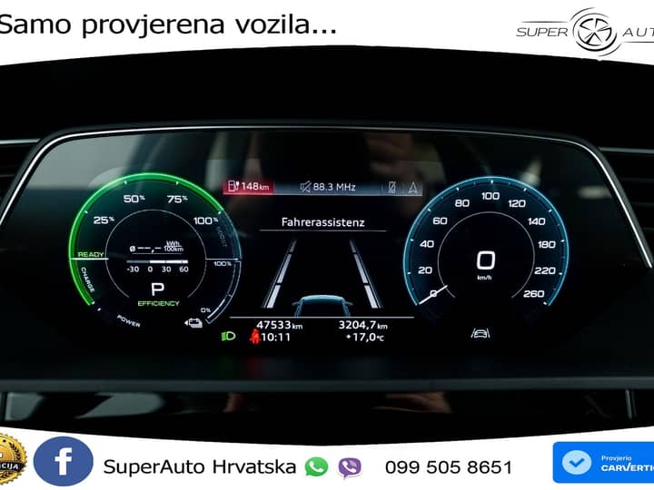 Audi e-tron SB 55 quattro 408 KS, ZRAČNI+GR SJED+VIRT+NAVI