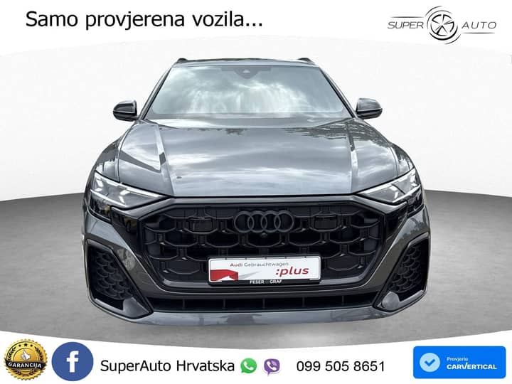 Audi Q8 50 TDI V6 quattro tiptronic S Line 286 KS, ZRAČNI+ACC+4xGR SJED+360+PDC