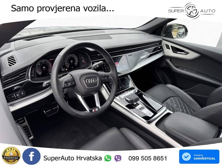 Audi Q8 50 TDI V6 quattro tiptronic S Line 286 KS, ZRAČNI+ACC+4xGR SJED+360+PDC