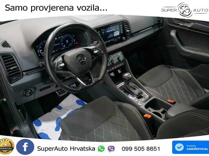 Škoda Karoq 1.5 TSI DSG Sportline 150 KS, ACC+KAM+LED+4xGR SJED+VIRT+NAVI+ASIST