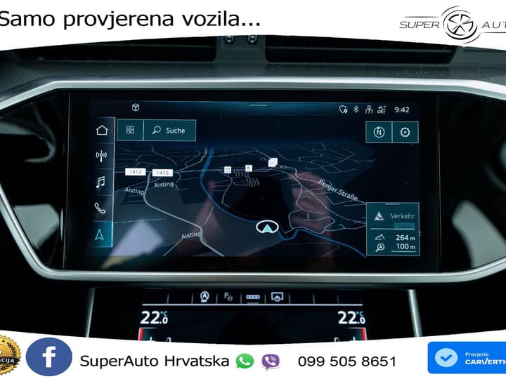 Audi A6 Avant 40 TDI quattro S tronic Sport 204 KS, LED+ACC+GR SJED+KAM+VIRT+PDC