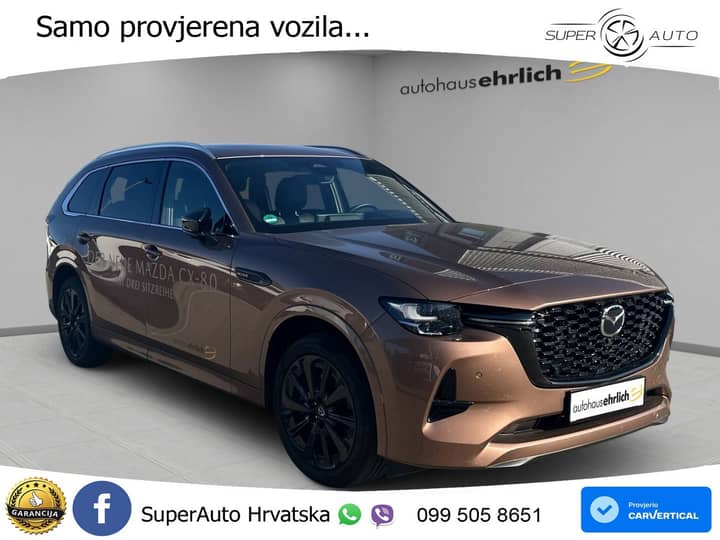 Mazda CX-80 3.3 e-Skyactiv AWD Aut. Homura 254 KS, PANO+360+GR SJED+ACC+LANE