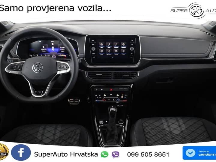 VW T-Cross 1.5 TSI DSG R-Line 150 KS, ACC+KAM+KEY+GR SJED+VIRT+LANE