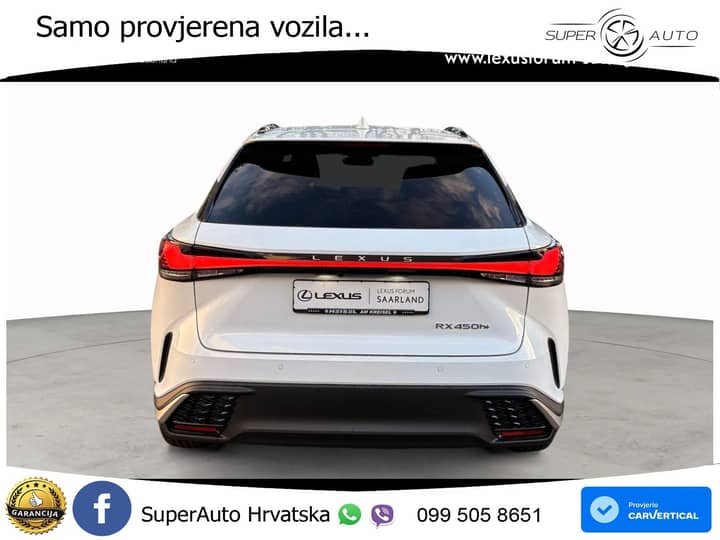 Lexus RX 450h E-Four Aut. F Sport Design 309 KS, PANO+360+ACC+GR SJED+VIRT+LANE