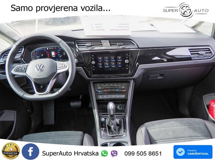 VW Touran 1.5 TSI DSG Highline 150 KS, 7-SJED+LED+ACC+GR SJED+KAM+PARK