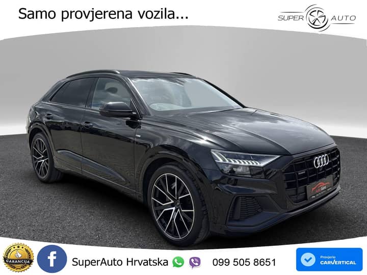 Audi Q8 50 TDI quattro Aut. S Line 286 KS !VOLAN DESNO!, 360+ACC+GR SJED+KEY