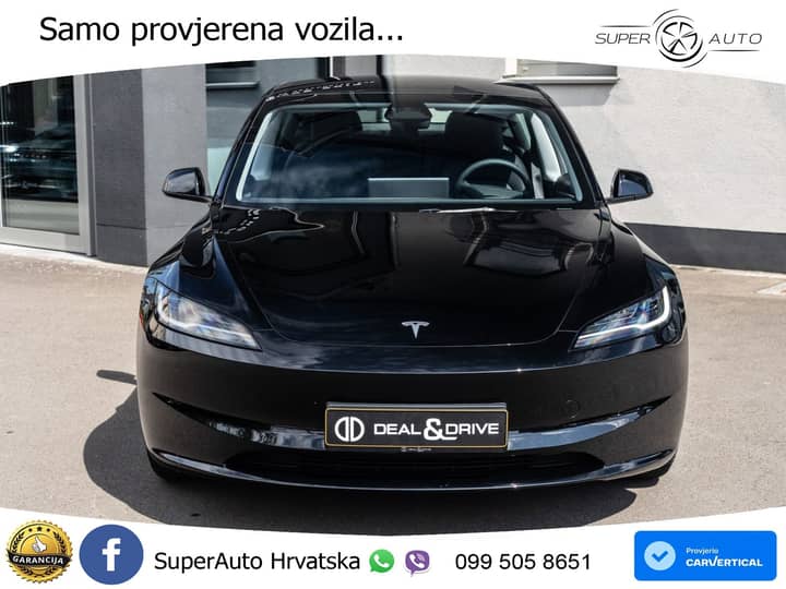 Tesla Model 3 Highland Premium 283 KS, PANO+360+ACC+GR SJED+VIRT+LANE