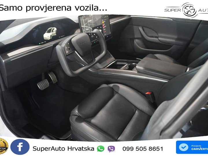 Tesla Model S Dual 670 KS, PANO+ZRAČ+KAM+GR SJED+ACC+KEY+VIRT+LANE