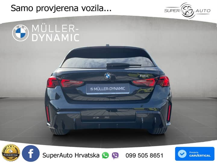 BMW 118d Aut. M Sport 150 KS, LED+VIRT+GR SJED+KAM+PARK