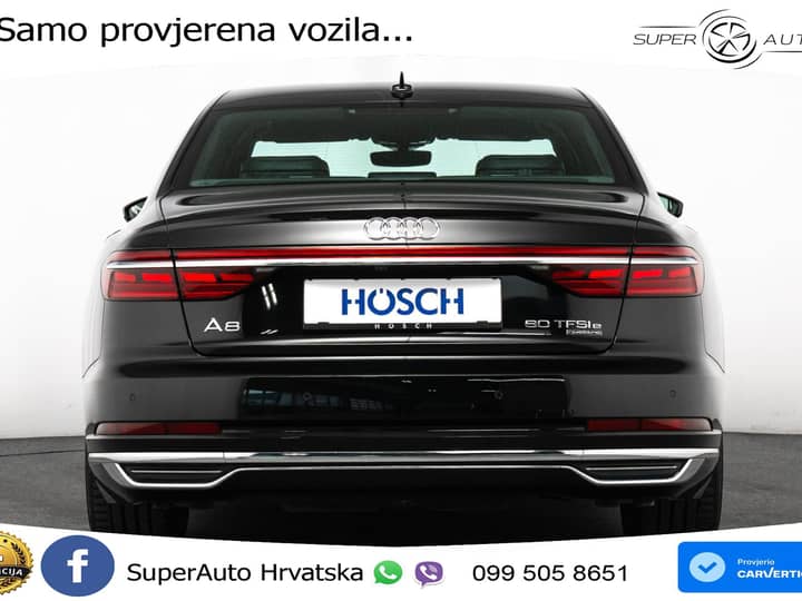 Audi A8 60 TFSIe quattro tiptronic 449 KS, ZRAČNI+MATRIX+ACC+4xGR SJED+360+B&O