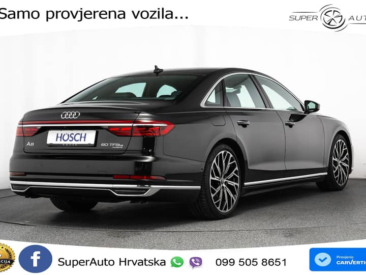 Audi A8 60 TFSIe quattro tiptronic 449 KS, ZRAČNI+MATRIX+ACC+4xGR SJED+360+B&O