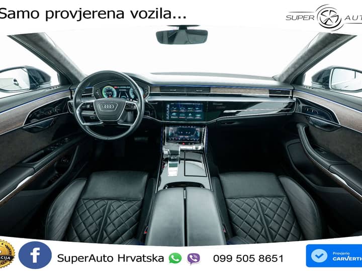 Audi A8 60 TFSIe quattro tiptronic 449 KS, ZRAČNI+MATRIX+ACC+4xGR SJED+360+B&O