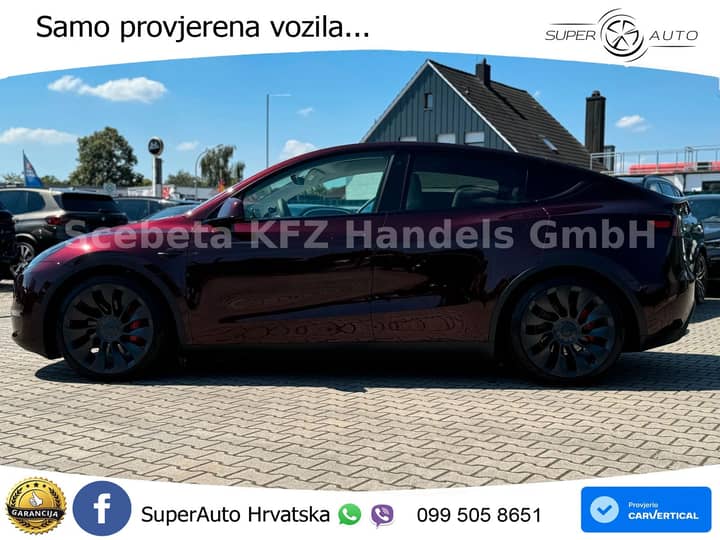 Tesla Model Y AWD Performance 534 KS, PANO+ACC+KAM+GR SJED+KEY+VIRT+LANE