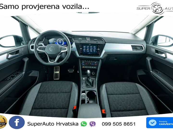 VW Touran 2.0 TDI DSG Comfortline 150 KS, 7-SJED+ACC+GR SJED+VIRT+NAVI
