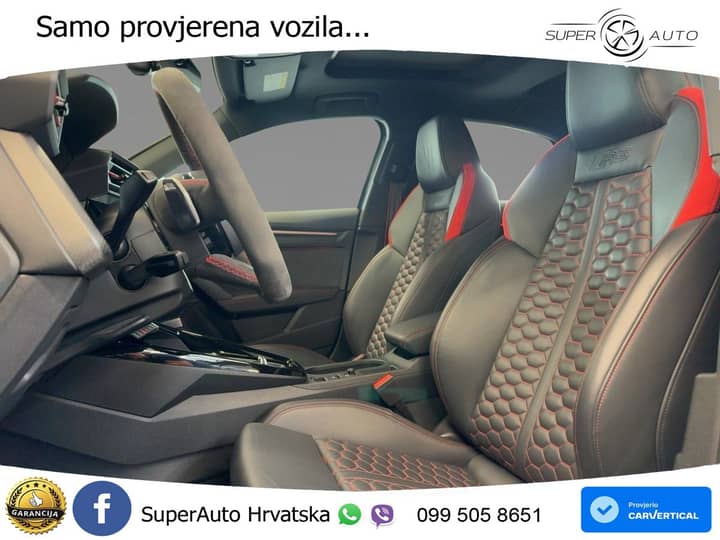 Audi RS3 2.5 TFSI quattro S tronic 400 KS, ACC+KAM+GR SJED+PANO+HEAD+ASIST
