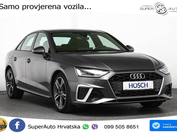 Audi A4 40 TDI S tronic S line 204 KS, ACC+KAM+GR SJED+HEAD+NAVI
