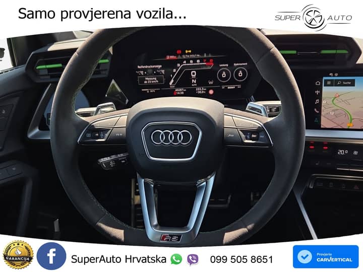 Audi RS3 SB 2.5 TFSI quattro S tronic 400 KS, ACC+KAM+GR SJED+HEAD+VIRT+ASIST