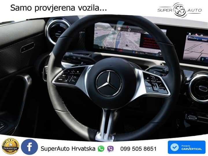 Mercedes A 180 Aut. Progressive 136 KS, PANO+KAM+GR SJED+VIRT+LANE