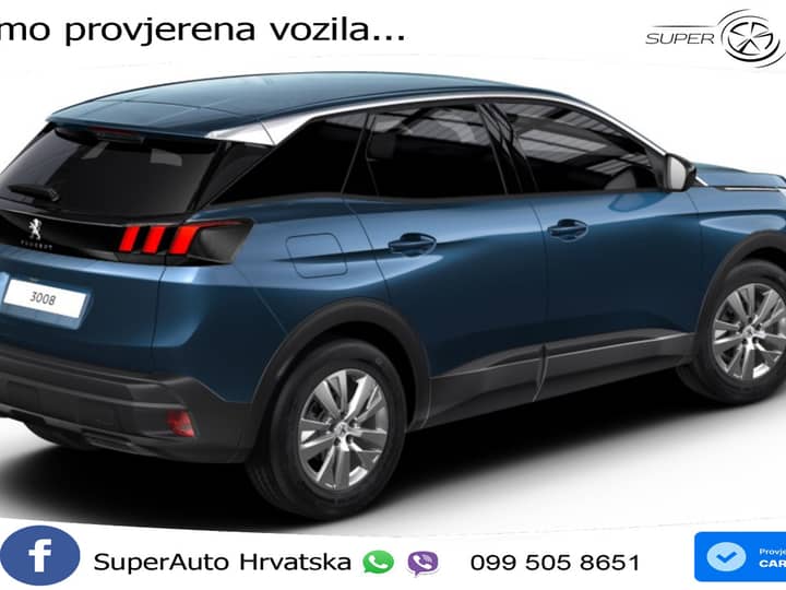 NOVO Peugeot 3008 1.2 PT EAT8 Active Pack 131 KS, LED+GR SJED+KAM+TEM