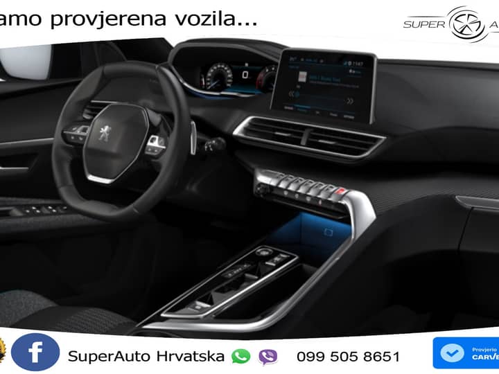 NOVO Peugeot 3008 1.2 PT EAT8 Active Pack 131 KS, LED+GR SJED+KAM+TEM