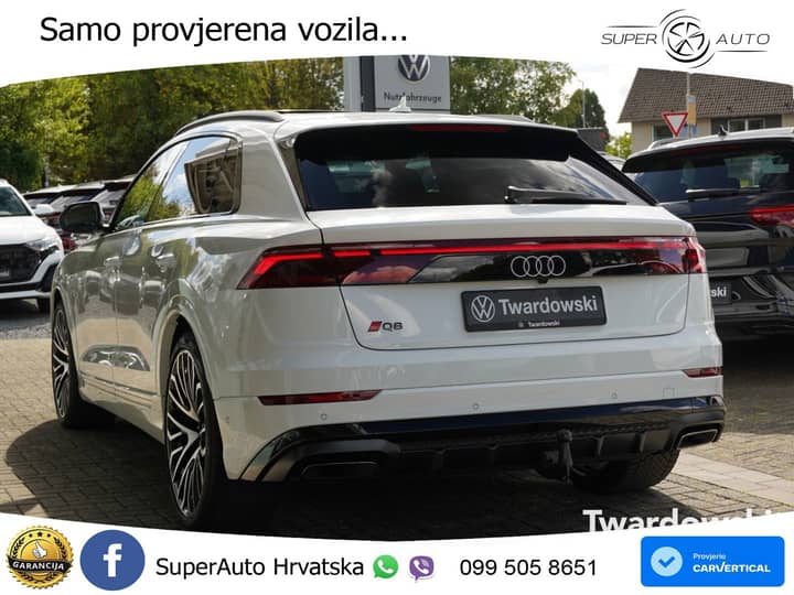 Audi Q8 50 TDI quattro Aut. S line 286 KS, ZRAČNI+PANO+KAM+GR SJED+KEY+VIRT+LANE