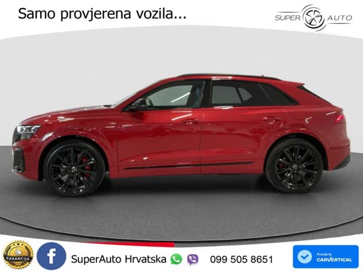 Audi Q8 55 TFSIe quattro Aut. S line 394 KS, ZRAČ+360+ACC+GR SJED+KEY+VIRT+LANE
