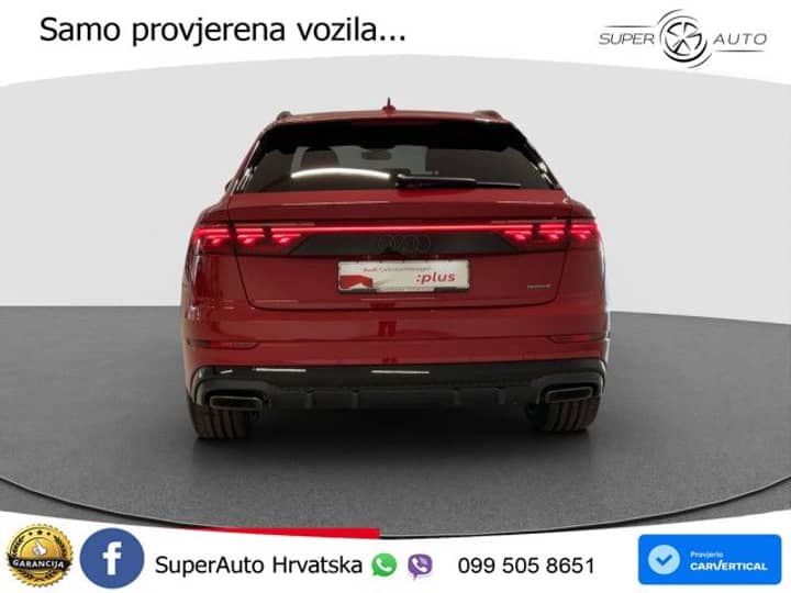 Audi Q8 55 TFSIe quattro Aut. S line 394 KS, ZRAČ+360+ACC+GR SJED+KEY+VIRT+LANE