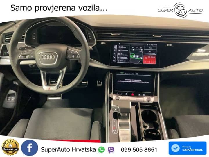 Audi Q8 55 TFSIe quattro Aut. S line 394 KS, ZRAČ+360+ACC+GR SJED+KEY+VIRT+LANE