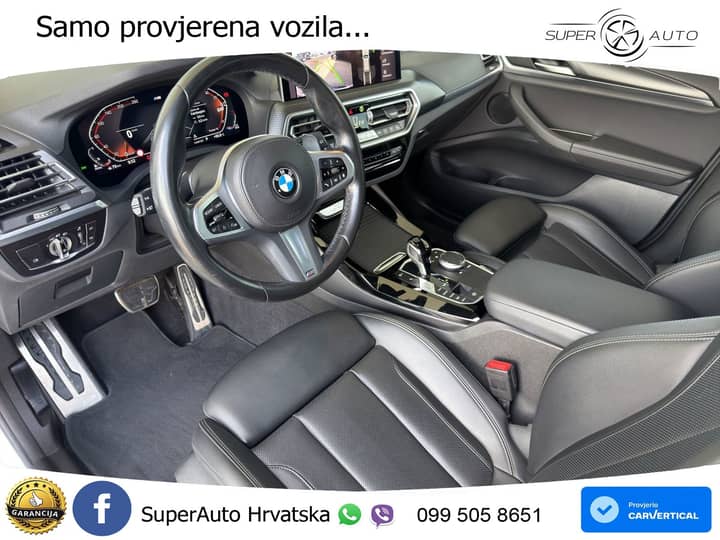 BMW X3 xDrive 20d Aut. M Sport 190 KS, KAM+LED+GR SJED+VIRT+NAVI+ASIST