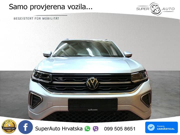 VW T-Cross 1.5 TSI DSG R-Line 150 KS, ACC+KAM+KEY+GR SJED+VIRT+LANE