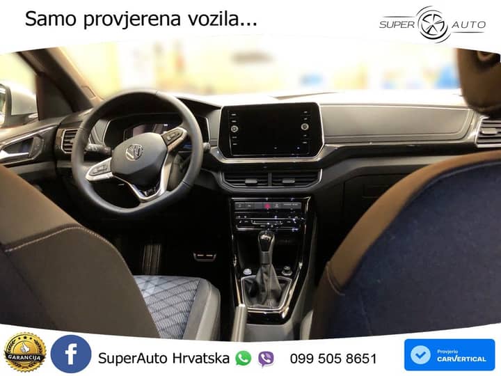 VW T-Cross 1.5 TSI DSG R-Line 150 KS, ACC+KAM+KEY+GR SJED+VIRT+LANE