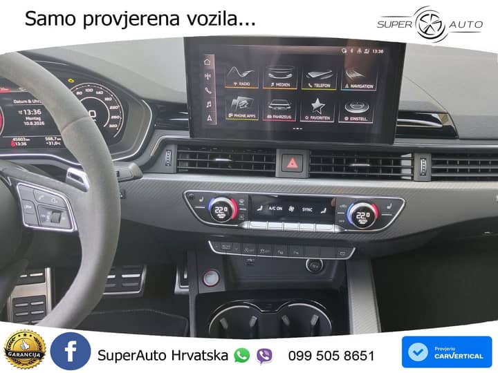 Audi RS5 SB 2.9 TFSI V6 quattro tiptronic 450 KS, ACC+360+4xGR SJED+HEAD+MASAŽA