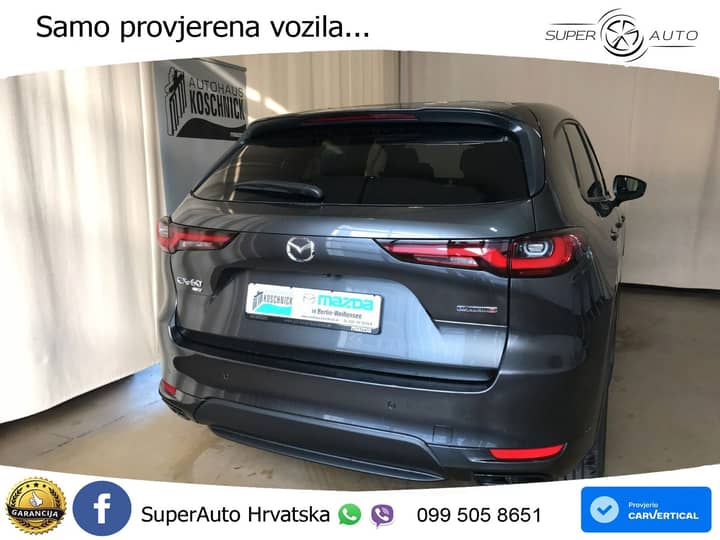 Mazda CX-60 3.3 e-Skyactiv AWD Aut. Homura 254 KS, ACC+360+KEY+GR SJED+VIRT+LANE