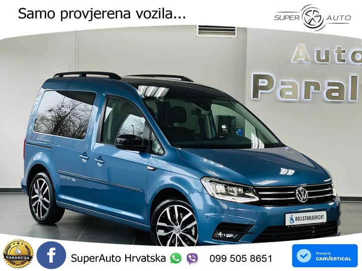 VW Caddy 2.0 TDI DSG Edition 150 KS, RAMPA+ACC+GR SJED+KAM+NAVI
