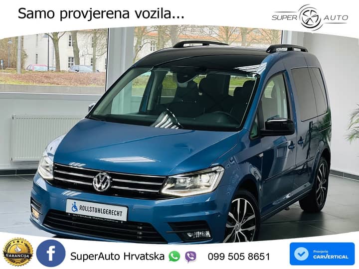 VW Caddy 2.0 TDI DSG Edition 150 KS, RAMPA+ACC+GR SJED+KAM+NAVI