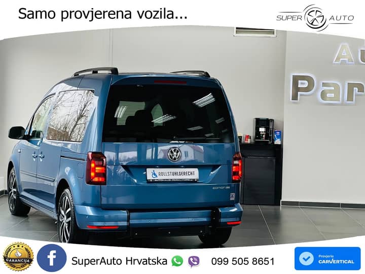 VW Caddy 2.0 TDI DSG Edition 150 KS, RAMPA+ACC+GR SJED+KAM+NAVI