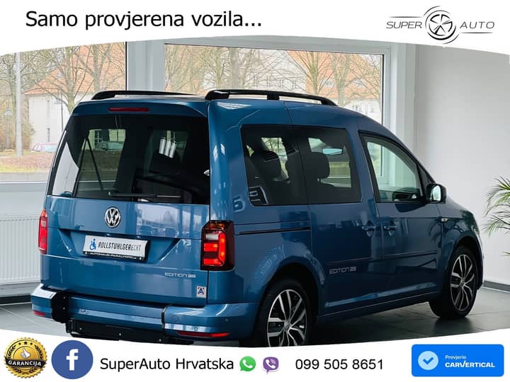 VW Caddy 2.0 TDI DSG Edition 150 KS, RAMPA+ACC+GR SJED+KAM+NAVI
