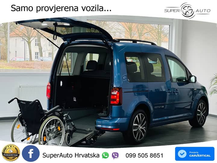 VW Caddy 2.0 TDI DSG Edition 150 KS, RAMPA+ACC+GR SJED+KAM+NAVI